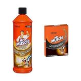 Mr Muscle Banyo Tüm Boru Tipleri için Jel Lavabo Açıcı 1000 mL ve Mr Muscle Yağları ve Kirleri Eriten Lavabo Açıcı Granül (2 x 50 g)