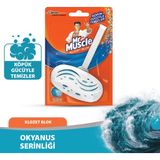 Mr Muscle Klozet Blok Okyanus Serinliği 40 gr Köpük Gücüyle Temizleyici Etkili Tuvalet Temizliği