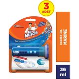 Mr Muscle Klozet Jel Marine 3'lü 36 ml Ferahlık ve Hijyen Sağlayan Etkili Temizlik Ürünü