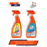 Mr. Muscle Mr.Muscle Süper Güç Mutfak 750ml & Mr.Muscle Süper Güç Banyo 750ml