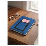 Mr.Notebook Kişiye Özel İsim Yazılı Lacivert Telefon Kılıflı ve Kartlıklı Çizgili Defter