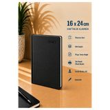 Mr.Notebook Kişiye Özel İsim Yazılı Siyah 16x24 Günlük Ajanda