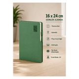 Mr.Notebook Kişiye Özel İsim Yazılı Yeşil 16x24 2027 Günlük Ajanda