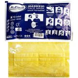 M&R Ortho 3 Katlı Meltblown Sarı Çocuk Cerrahi Maske Telli 10'lu (ÜTS Kayıtlı)