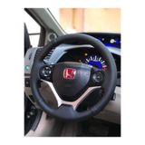 M&R OTO KILIF AKSESUAR Honda Cıvıc Fb7 Araç İçin Kırmızı Dikişli Çift Desenli Deri Araç Direksiyon Kılıfı