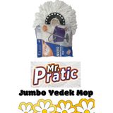 Mr. Pratic Mr.pratic 2 Adet 360 Döner Başlıklı Yedek Jumbo Mop