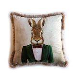 Mr. Rabbit Kadife Yastık/Kırlent (Dolgu Boncuk Elyaf Uluslararası yıkama ve solmama sertifikası)