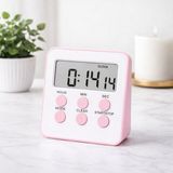 MR Shopping Mr Alarmlı Dijital Öğrenci Sınav Masa Kronometresi – 24 Saat Geri Sayım Timer, 2 Kademeli Alarm, LCD Ekranlı Kronometre - Pembe