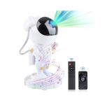 mr shopping MR Astronot Projektör Çocuklar için Yıldız Projektör Galaxy Projektör Gece Lambası,Bluetooth Müzik