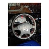 M&R TOPTAN ve PERAKENDE OTO KILIF AKSESUAR Honda 4 Kol İes Nokta Kristal Karbon Kırmızı Dikiş Orijinal Kaplama Deri Direksiyon Kılıfı