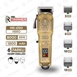 Mr. Trimmer MR-6700 Detailer Şarj Göstergeli 6 Kademeli 8000 Rpm 1800 Mah Saç Sakal Erkek Bakım Tıraş Makinesi