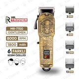 Mr. Trimmer MR-7700 Detailer Şarj Göstergeli 6 Kademeli 8000 Rpm 1800 Mah Saç Sakal Erkek Bakım Tıraş Makinesi