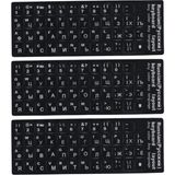 MR01 Rusça Klavye Sticker/3 Adet-Laptop Pc Uymlu-Silinmez/rusça Ingilizce Klavye Etiketi