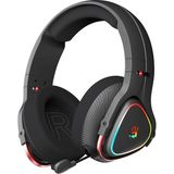 MR720 Siyah Rgb Şarjlı Kablosuz (Bluetooth+2.4g) & Kablolu Kullanım Mikrofonlu Oyuncu Gamer Kulaklığı (Pc, Telefon, Tablet, Ps5, Xbox, Nintendo ile Kullanım)