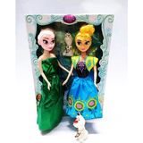 Mrç Karlar Ülkesi Frozen Iki Elsa Anna ve Olaf Büyük Et Bebek + Hediye