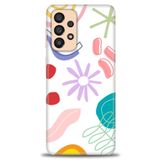 MRCİLETİSİM Kılıf HD Baskılı Kılıf Çiçek Yıldız Samsung Galaxy A33 5G ile uyumlu