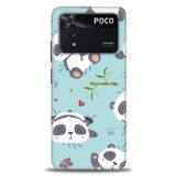 MRCİLETİSİM (mrc-16503) Tam Ekran Koruyucu Kılıf HD Baskılı Kılıf Pandalar Xiaomi Poco M4 Pro 4G ile uyumlu