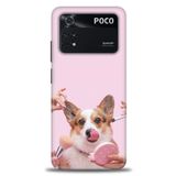 MRCİLETİSİM (mrc-16532) Tam Ekran Koruyucu Kılıf HD Baskılı Kılıf Sevimli Köpek Xiaomi Poco M4 Pro 4G ile uyumlu