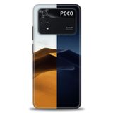 MRCİLETİSİM (mrc-16538) Tam Ekran Koruyucu Kılıf HD Baskılı Kılıf Gece ve Gündüz Xiaomi Poco M4 Pro 4G ile uyumlu