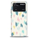 MRCİLETİSİM (mrc-16586) Tam Ekran Koruyucu Kılıf HD Baskılı Kılıf Blue Xiaomi Poco M4 Pro 4G ile uyumlu