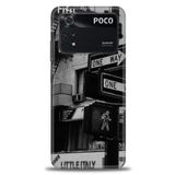 MRCİLETİSİM (mrc-16659) Tam Ekran Koruyucu Kılıf HD Baskılı Kılıf One Way Xiaomi Poco M4 Pro 4G ile uyumlu