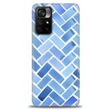 MRCİLETİSİM (mrc-16671) Tam Ekran Koruyucu Kılıf HD Baskılı Kılıf Mavi Xiaomi Poco M4 Pro 5G ile uyumlu