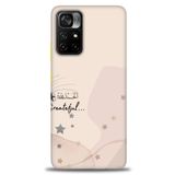 MRCİLETİSİM (mrc-16751) Tam Ekran Koruyucu Kılıf HD Baskılı Kılıf Greateful Xiaomi Poco M4 Pro 5G ile uyumlu