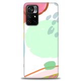 MRCİLETİSİM (mrc-16763) Tam Ekran Koruyucu Kılıf HD Baskılı Kılıf Benekli Xiaomi Poco M4 Pro 5G ile uyumlu