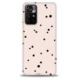 MRCİLETİSİM (mrc-16772) Tam Ekran Koruyucu Kılıf HD Baskılı Kılıf Puantiye Xiaomi Poco M4 Pro 5G ile uyumlu