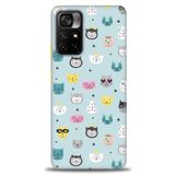MRCİLETİSİM (mrc-16794) Tam Ekran Koruyucu Kılıf HD Baskılı Kılıf Cats Xiaomi Poco M4 Pro 5G ile uyumlu