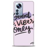 MRCİLETİSİM (mrc-17910) Tam Ekran Koruyucu Kılıf HD Baskılı Kılıf Good Vibes Xiaomi Poco X5 Pro ile uyumlu