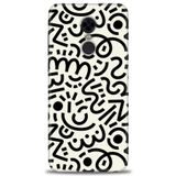 MRCİLETİSİM (mrc-18712) Tam Ekran Koruyucu Kılıf HD Baskılı Kılıf Siyah Beyaz Xiaomi Redmi 5 Plus ile uyumlu