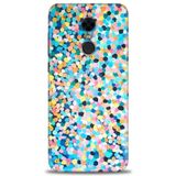MRCİLETİSİM (mrc-18793) Tam Ekran Koruyucu Kılıf HD Baskılı Kılıf Renkli Benekler Xiaomi Redmi 5 Plus ile uyumlu