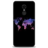 MRCİLETİSİM (mrc-18866) Tam Ekran Koruyucu Kılıf HD Baskılı Kılıf Dünya Haritası Xiaomi Redmi 5 Plus ile uyumlu