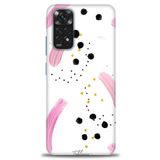 MRCİLETİSİM (mrc-21626) Tam Ekran Koruyucu Kılıf HD Baskılı Kılıf Pembe ve Benekler Xiaomi Redmi Note 12 4G ile uyumlu