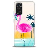 MRCİLETİSİM (mrc-21741) Tam Ekran Koruyucu Kılıf HD Baskılı Kılıf Flamingo Xiaomi Redmi Note 12 4G ile uyumlu