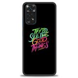MRCİLETİSİM (mrc-21996) Tam Ekran Koruyucu Kılıf HD Baskılı Kılıf Good Things Xiaomi Redmi Note 12 Pro 4G ile uyumlu
