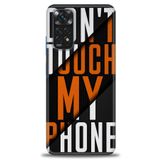 MRCİLETİSİM (mrc-22053) Tam Ekran Koruyucu Kılıf HD Baskılı Kılıf Dont Touch Xiaomi Redmi Note 12 Pro 4G ile uyumlu
