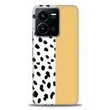 MRCİLETİSİM (mrc-22201) Tam Ekran Koruyucu Kılıf HD Baskılı Kılıf Sarı ve Puantiye Xiaomi Redmi Note 12 Pro 5G ile uyumlu