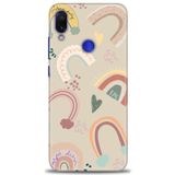 MRCİLETİSİM (mrc-22457) Tam Ekran Koruyucu Kılıf HD Baskılı Kılıf Kahve Gökkuşağı Xiaomi Redmi Note 7 ile uyumlu
