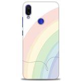MRCİLETİSİM (mrc-22471) Tam Ekran Koruyucu Kılıf HD Baskılı Kılıf Soft Gökkuşağı Xiaomi Redmi Note 7 ile uyumlu