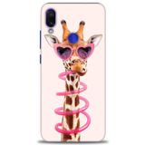 MRCİLETİSİM (mrc-22483) Tam Ekran Koruyucu Kılıf HD Baskılı Kılıf Pipetli Zürafa Xiaomi Redmi Note 7 ile uyumlu