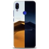 MRCİLETİSİM (mrc-22488) Tam Ekran Koruyucu Kılıf HD Baskılı Kılıf Gece ve Gündüz Xiaomi Redmi Note 7 ile uyumlu