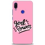 MRCİLETİSİM (mrc-22490) Tam Ekran Koruyucu Kılıf HD Baskılı Kılıf Girll Power Xiaomi Redmi Note 7 ile uyumlu
