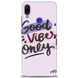 MRCİLETİSİM (mrc-22500) Tam Ekran Koruyucu Kılıf HD Baskılı Kılıf Good Vibes Xiaomi Redmi Note 7 ile uyumlu