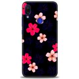 MRCİLETİSİM (mrc-22505) Tam Ekran Koruyucu Kılıf HD Baskılı Kılıf Pembe Mavi Çiçekler Xiaomi Redmi Note 7 ile uyumlu