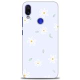 MRCİLETİSİM (mrc-22507) Tam Ekran Koruyucu Kılıf HD Baskılı Kılıf Beyaz Papatyalar Xiaomi Redmi Note 7 ile uyumlu