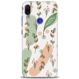 MRCİLETİSİM (mrc-22526) Tam Ekran Koruyucu Kılıf HD Baskılı Kılıf Flower Pattern Xiaomi Redmi Note 7 ile uyumlu