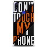 MRCİLETİSİM (mrc-22563) Tam Ekran Koruyucu Kılıf HD Baskılı Kılıf Dont Touch Xiaomi Redmi Note 7 ile uyumlu