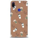 MRCİLETİSİM (mrc-22576) Tam Ekran Koruyucu Kılıf HD Baskılı Kılıf Kahveler Xiaomi Redmi Note 7 ile uyumlu